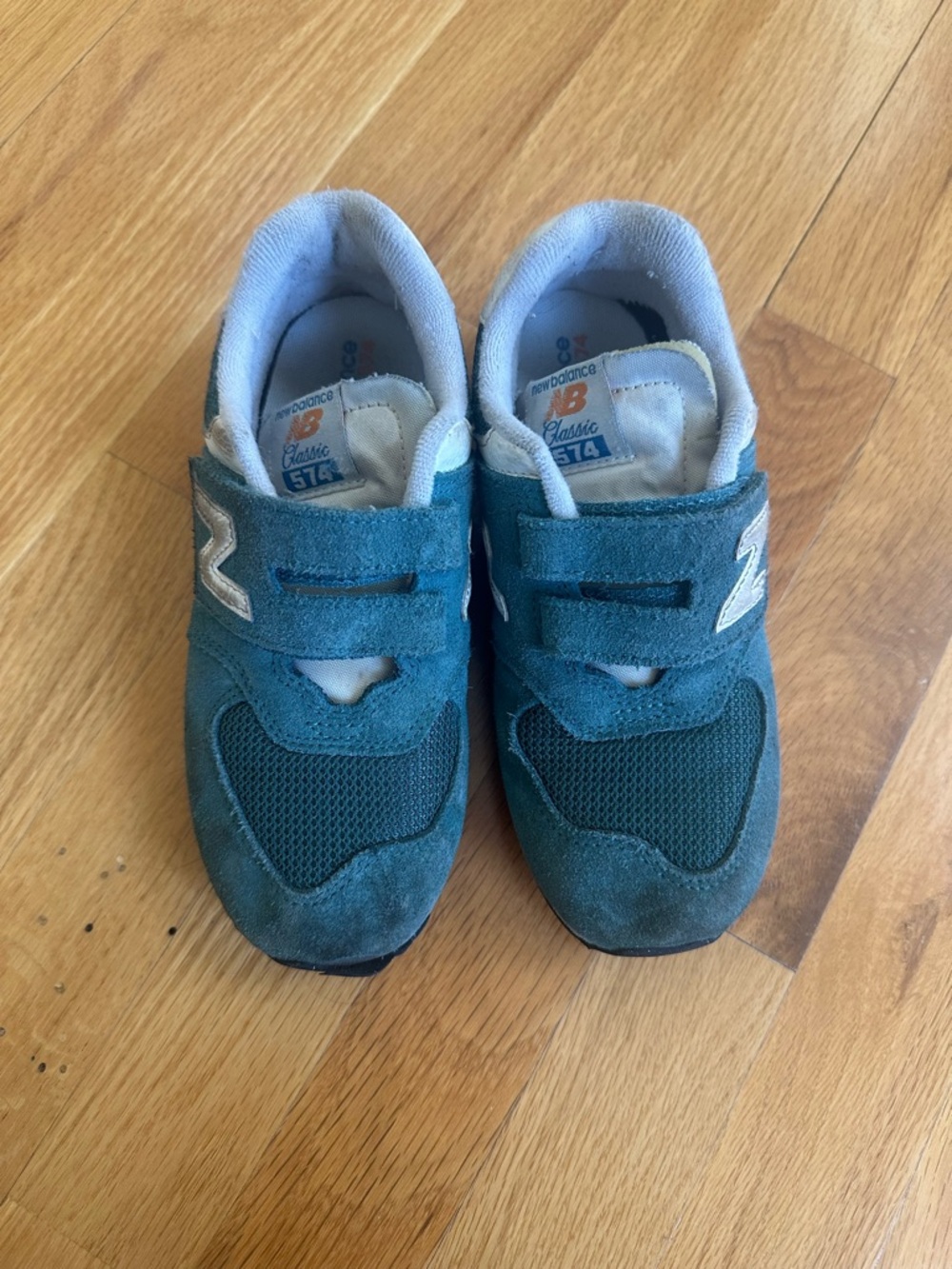 New Balance Kids' Teal Velcro Athletic Sneakers